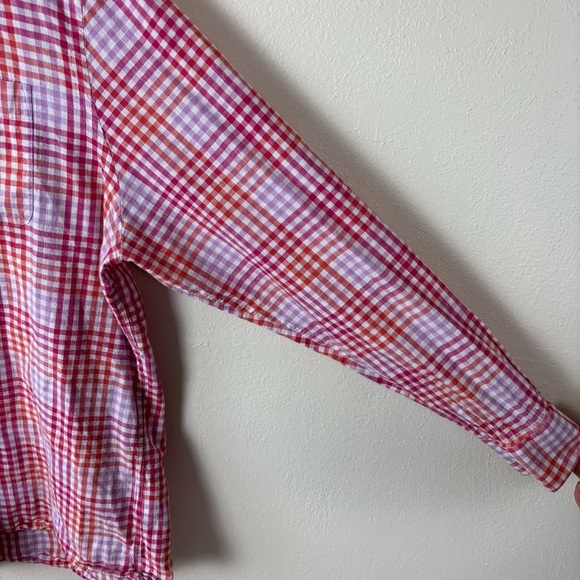 Johnnie O Shula Button Down Long Sleeve Shirt In Nantucket Gingham Men’s Sz XL - Picture 2 of 7